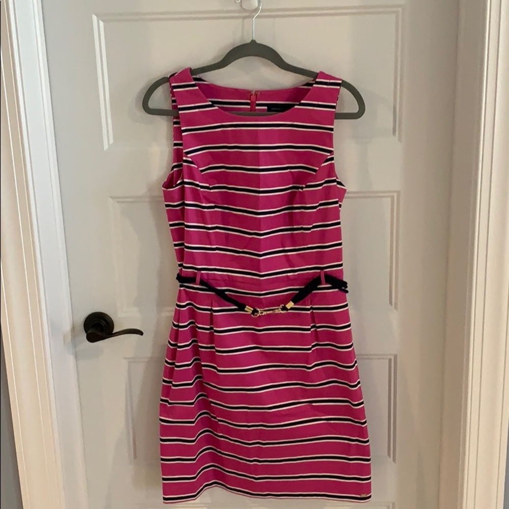Pink striped Tommy Hilfiger sleeveless dress
